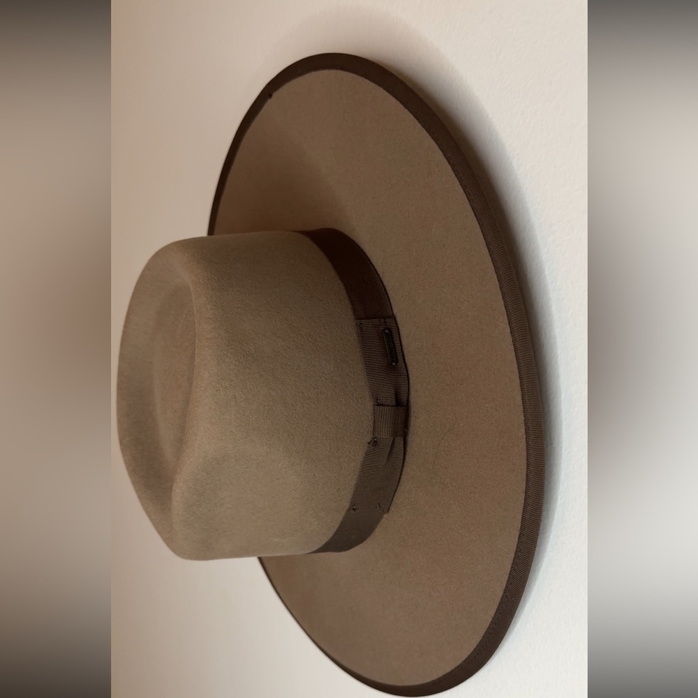 BRIXTON James Taupe Fedora Hat